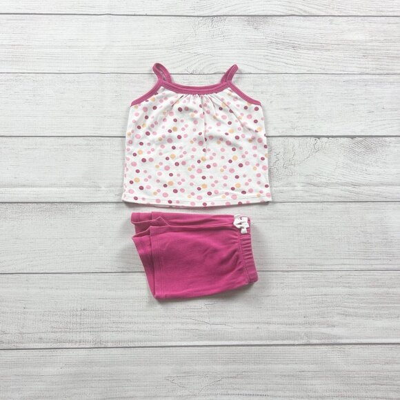 GAP Other - Baby Gap 2 Piece Outfit Set Polka Dot Tank Top + Pink Shorts 3-6 Months